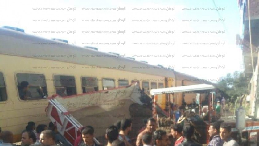 حادث إنقلاب قطار سيدي عبدالرحمن بمطروح