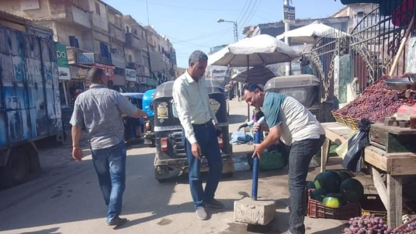  حملات نظافة ورفع الإشغالات في قرى ومدن كفر الشيخ