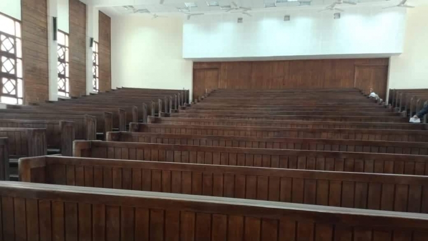 مدرج جامعي داخل جامعة حلوان صورة أرشيفية
