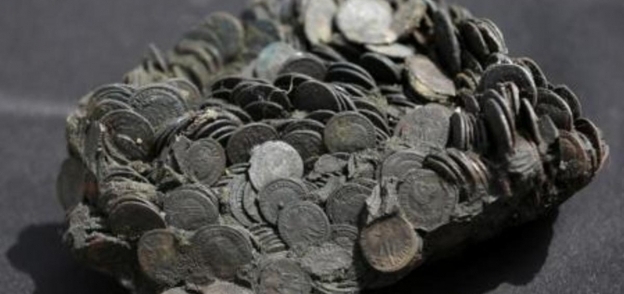 العملات المعدنية الرومانية التي تم انتشالها
