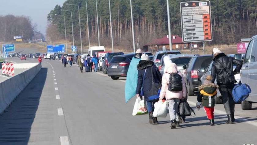 لاجئين من أوكرانيا بسبب الغزو الروسي