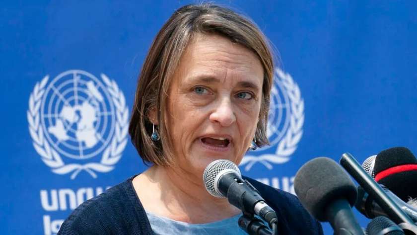لين هاستينجز منسقة الأمم المتحدة للشؤون الإنسانية في فلسطين