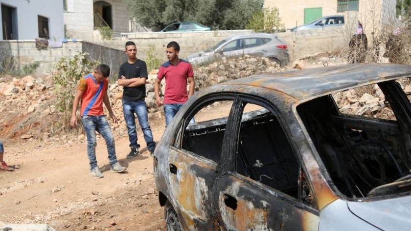 اعتداءات المستوطنين على سيارات الفلسطينيين