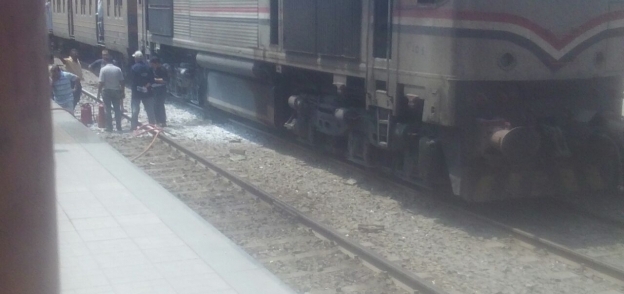 صورة أرشيفية لاحتراق قطار