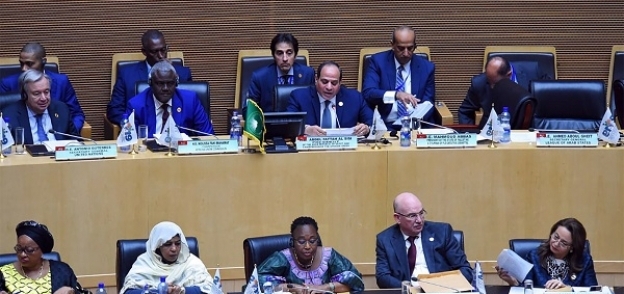 الرئيس عبدالفتاح السيسى خلال ترؤسه القمة الأفريقية المنعقدة فى أديس أبابا