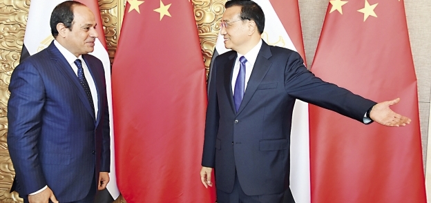 رئيس الوزراء الصينى فى استقبال «السيسى»