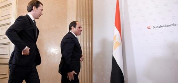 مستشار النمسا يستقبل السيسي أثناء زيارة الرئيس المصري لفيينا