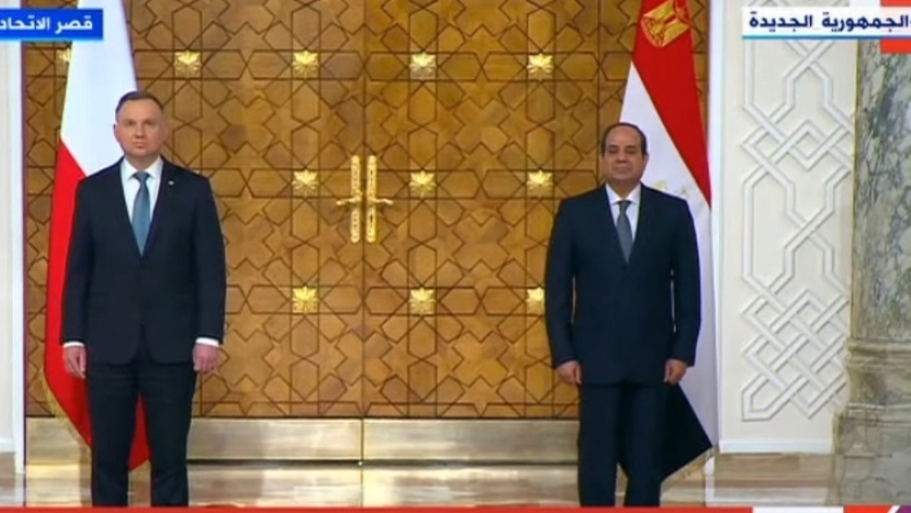 الرئيس عبدالفتاح السيسي ونظيره البولندي