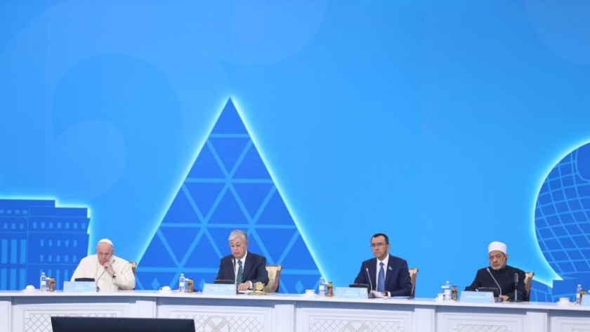 رئيس جمهورية ‎كازاخستان خلال كلمته في افتتاح المؤتمر السابع لزعماء الأديان