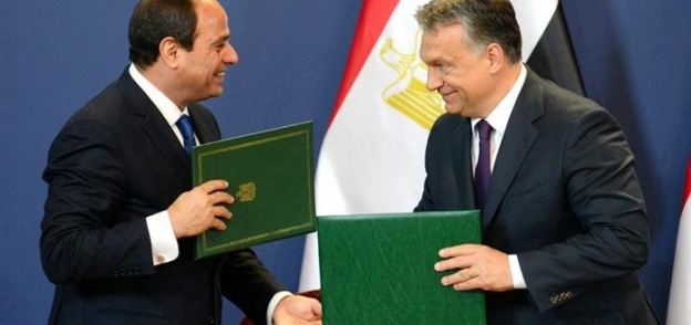 الرئيس المصري عبد الفتاح السيسي ورئيس الوزراء المجري فيكتور اوربان