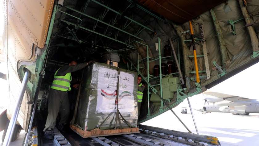 مساعدات مصر والإمارات لقطاع غزة