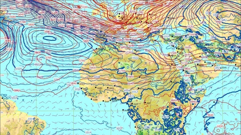خريطة الطقس- أرشيفية