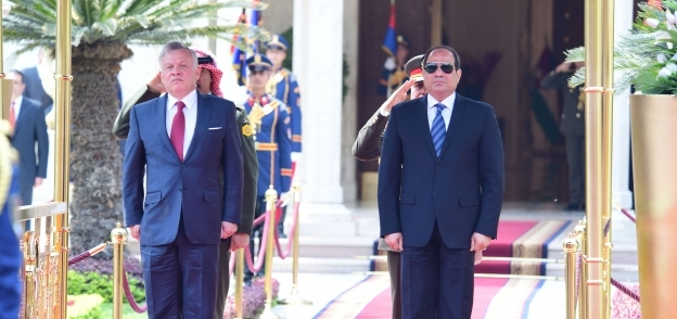 الرئيس عبدالفتاح السيسي والعاهل الأردني - صورة أرشيفية
