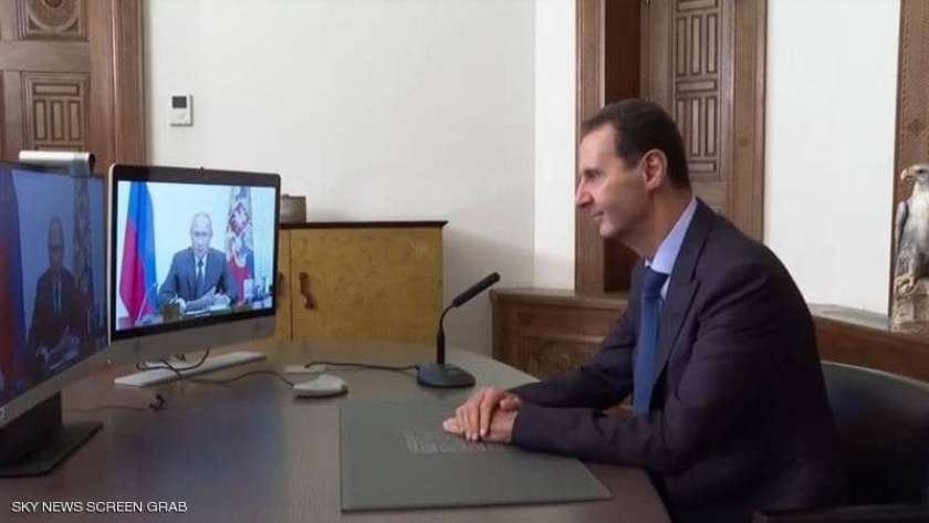 بشار الأسد وفلاديمير بوتن