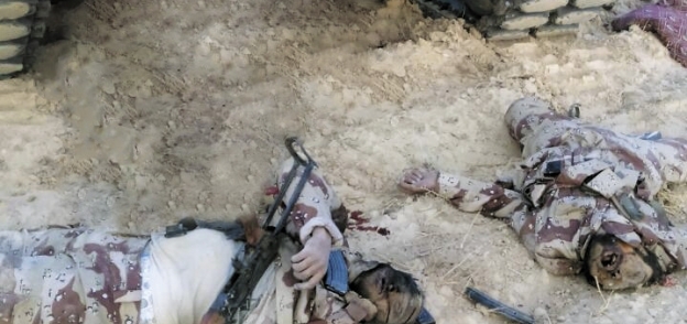 عدد من الإرهابيين الذين أسقطهم الجيش فى سيناء «صورة أرشيفية»
