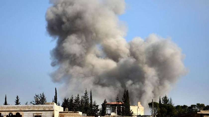 حريق يتسبب بانفجار لغم أرضي في عدرا السورية