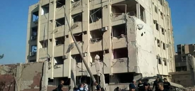 موقع انفجار مبنى أمن الدولة بشبرا