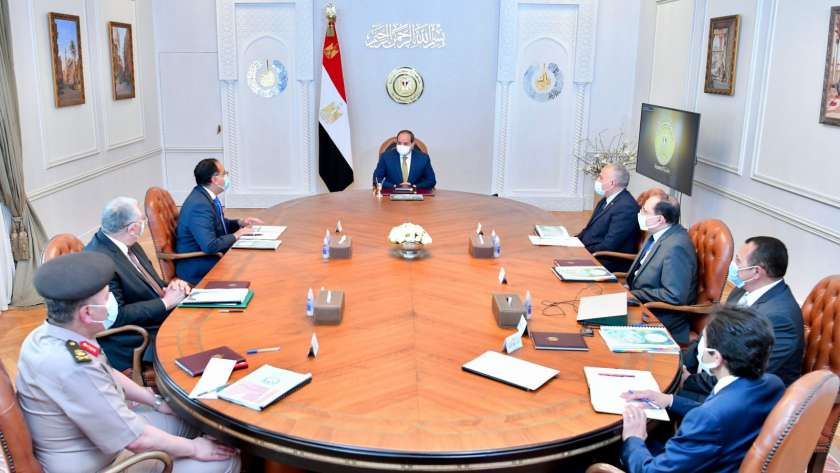 اجتماع الرئيس عبدالفتاح السيسى مع الدكتور مصطفى مدبولي