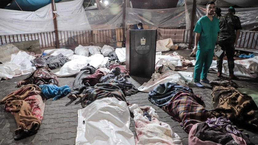 ضحايا قصف الاحتلال الإسرائيلي لمستشفى المعمداني