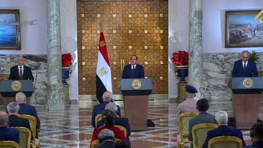 السيسي لـ"كونتي" : هدف مصر  إنهاء فوضى الميليشيات الأرهابية في ليبيا