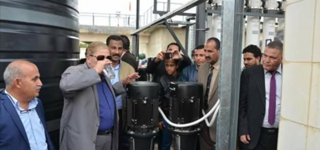 إطلاق إشارة التشغيل الفعلى لمحطة مياه قرية أبو خليفة بتكلفة 4 ملايين جنيه.