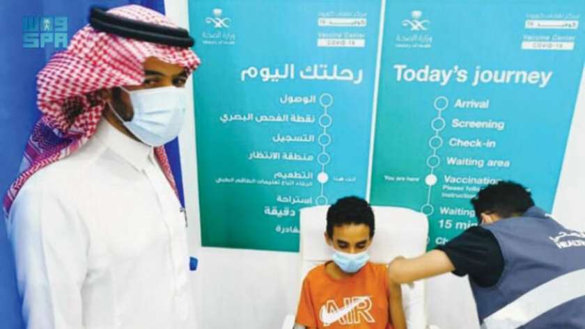 عملية تطعيم الأطفال فى السعودية-أرشيفية