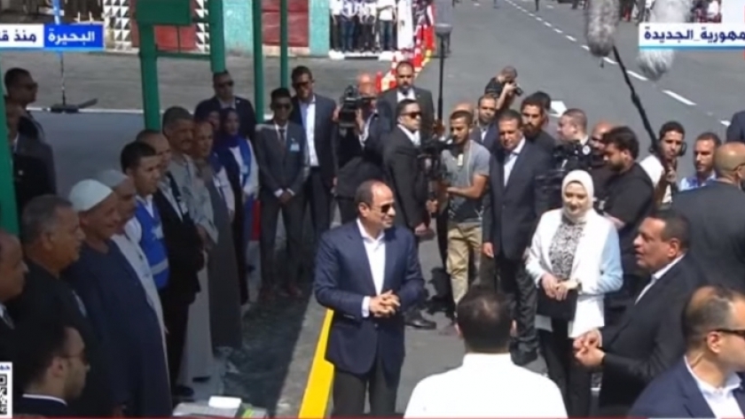 الرئيس عبدالفتاح السيسي خلال زيارته محافظة البحيرة