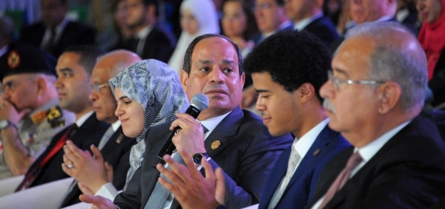 الرئيس عبدالفتاح السيسى خلال مشاركته فى مؤتمر الشباب الأخير بالإسكندرية