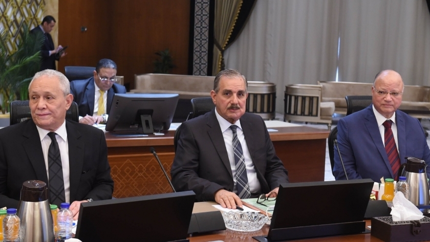 محافظ كفر الشيخ خلال مشاركته في اجتماع مجلس المحافظين