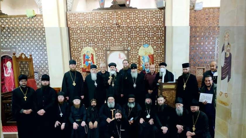 وفد الكنيسة الارثوذكسيه الروسيه في أول زيارة لمسار العائلة