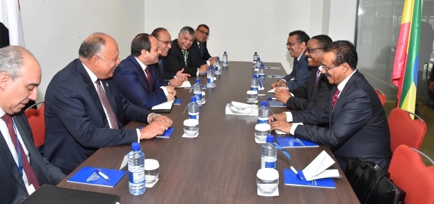 الرئيس عبد الفتاح السيسي ورئيس وزراء اثيوبيا