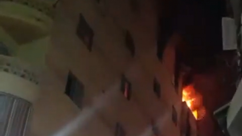 حريق شقة الهانوفيل في العجمي غرب الإسكندرية