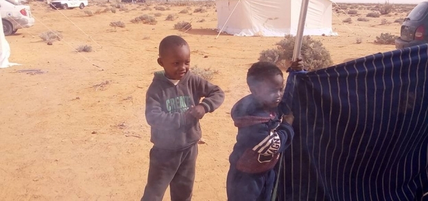 أطفال تاورغاء بأحد مخيمات اللجوء