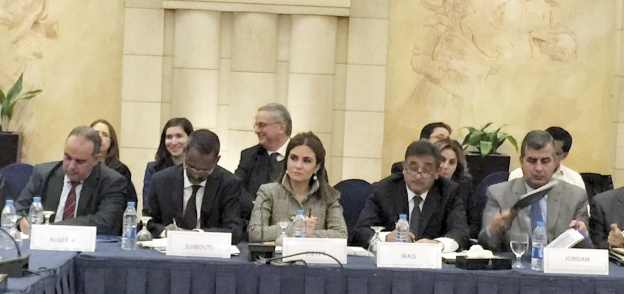 وزيرة التعاون خلال اجتماع مبادرة البنك الدولى بالأردن