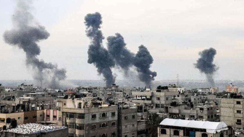 قصف أبراج سكنية بغزة - أرشيفية