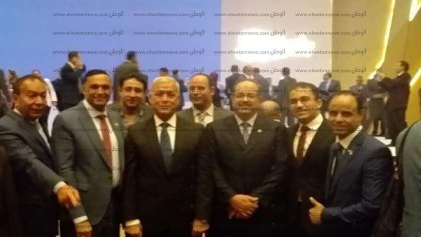 اللواء سعيد عباس محافظ المنوفية يتوسط الفائزون