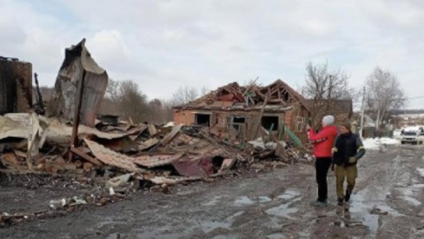 آثار قصف روسي على «سومي»- صورة تعبيرية