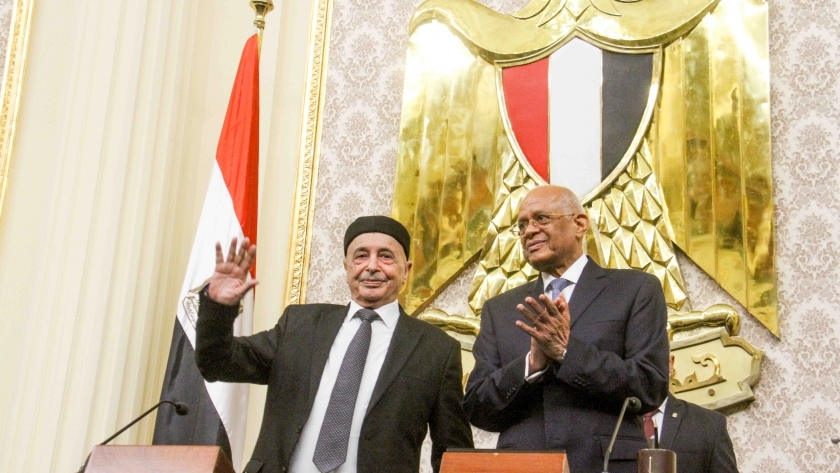الدكتور علي عبدالعال ورئيس البرلمان الليبي