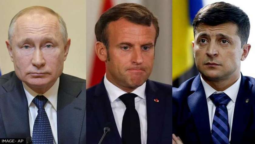 زعماء أوكرانيا وفرنسا وروسيا