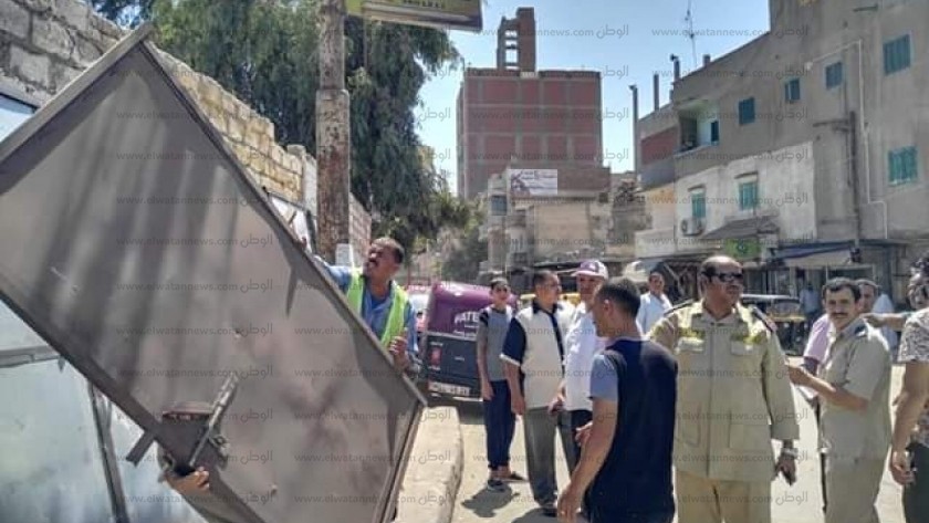 رفع 547 حالة إشغال طريق بمدينة الدلنجات خلال أسبوع