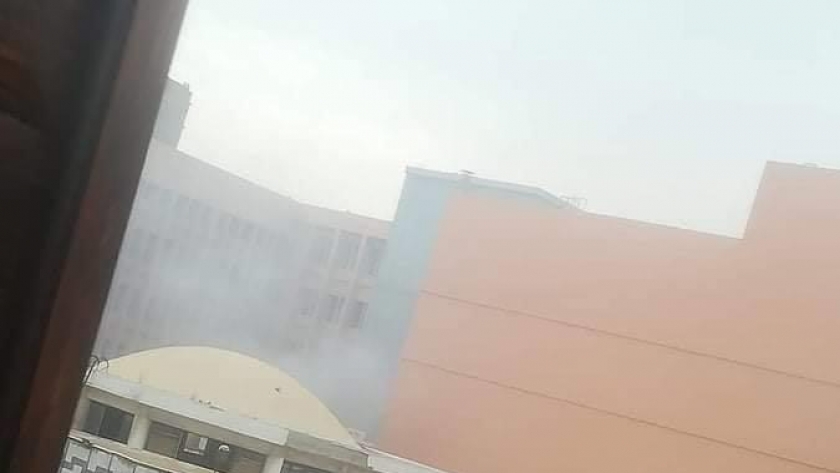 حريق في مستشفي القباري العام في الإسكندرية