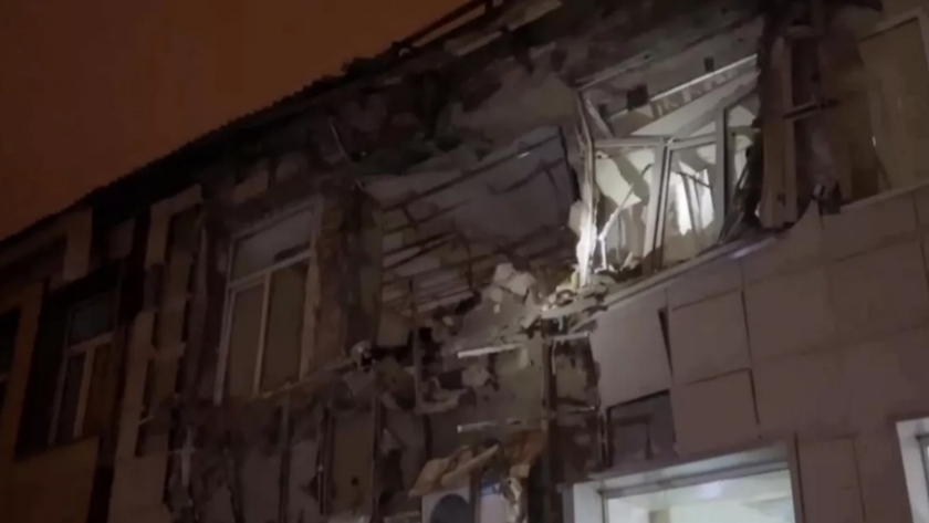 آثار قصف أوكراني على «دونيتسك» - صورة أرشيفية