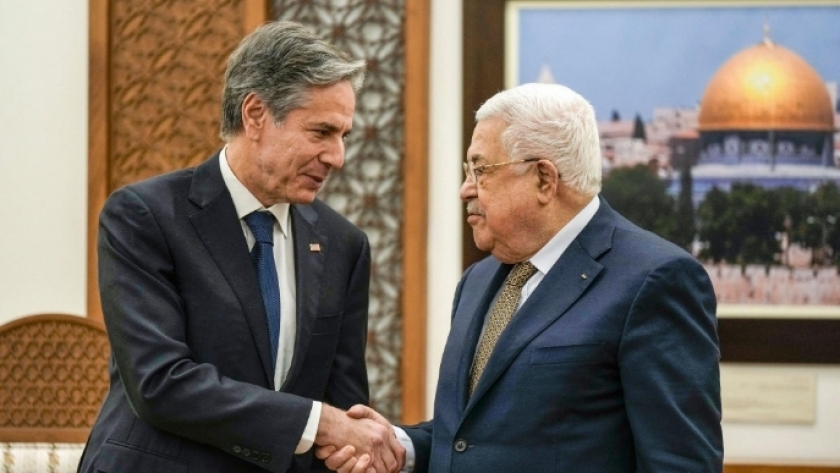 بلينكن والرئيس الفلسطيني