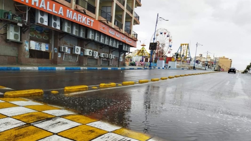 أمطار في مرسى مطروح