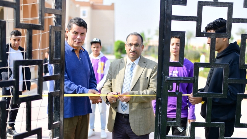 افتتاح دوري كرة القدم الخماسية بجامعة طيبة التكنولوجية