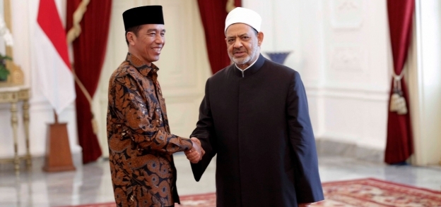 شيخ الأزهر ورئيس إندونيسيا