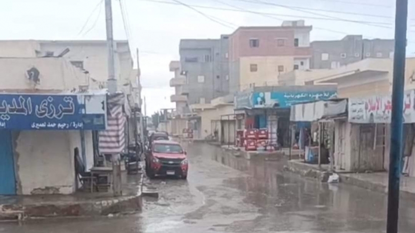 أمطار في الضبعة بمطروح