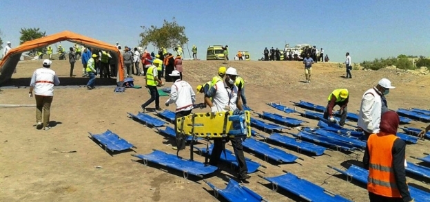 تجربة طوارئ في مطار أسوان للتعامل مع سقوط طائرة ركاب ببحيرة ناصر