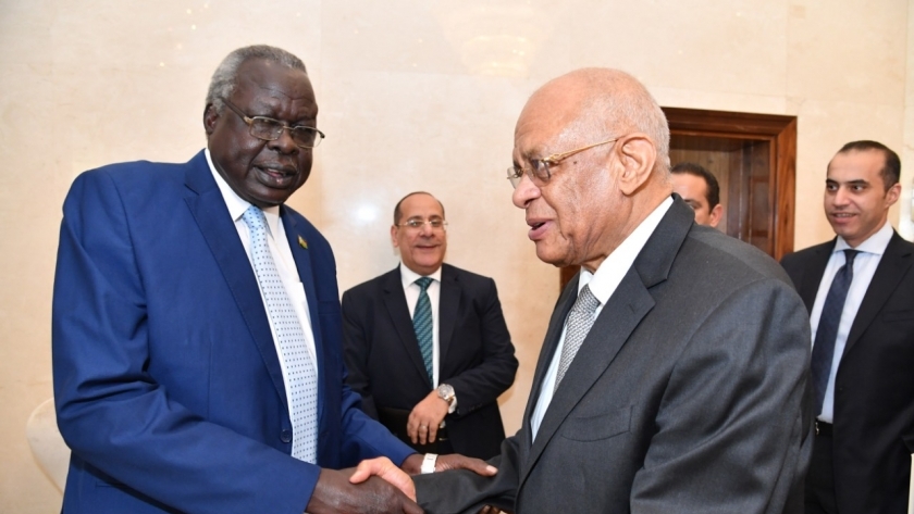 على عبد العال يلتقى رئيس المجلس التشريعي الانتقالي بالانابة بجنوب السودان