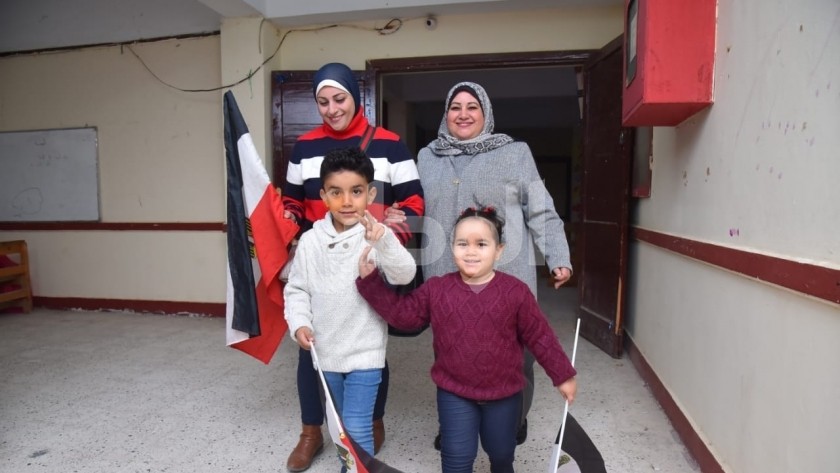 أسرة مصرية تشارك في الانتخابات الرئاسية